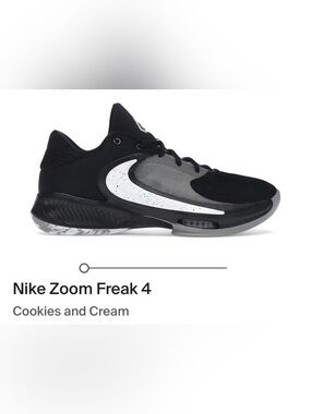 NEVER WORN! Nike Zoom Freak 4 Sneakers - Cookies & Cream size 7Y